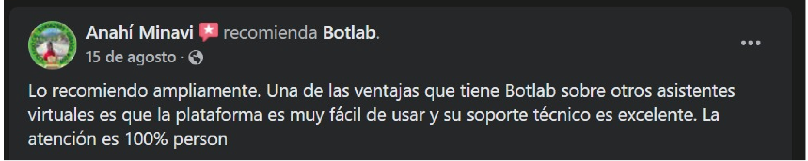 Testimonio de cliente 2