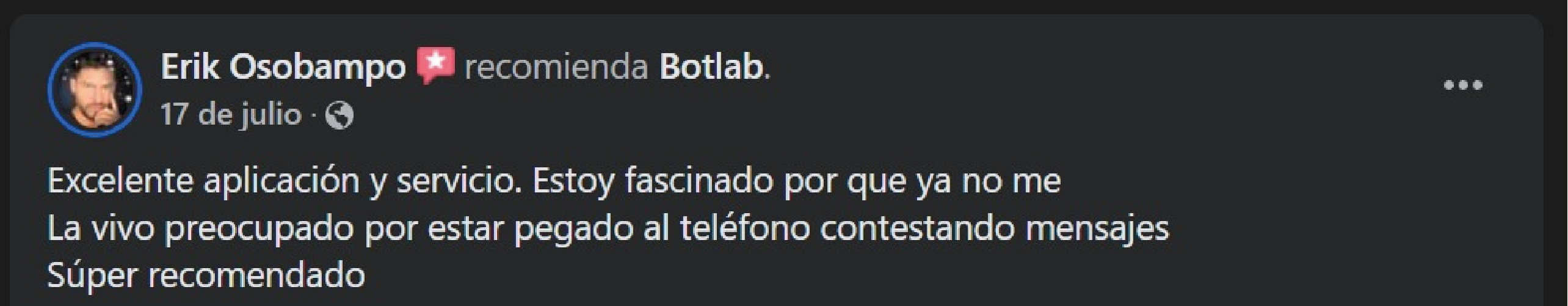 Testimonio de cliente 3